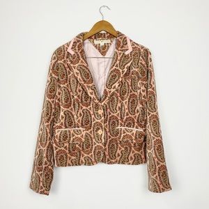 Vintage 2000s Velvet Paisley Tommy Hilfiger Blazer